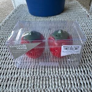 Kirklands Home Strawberry Shaker Set - Red and Green